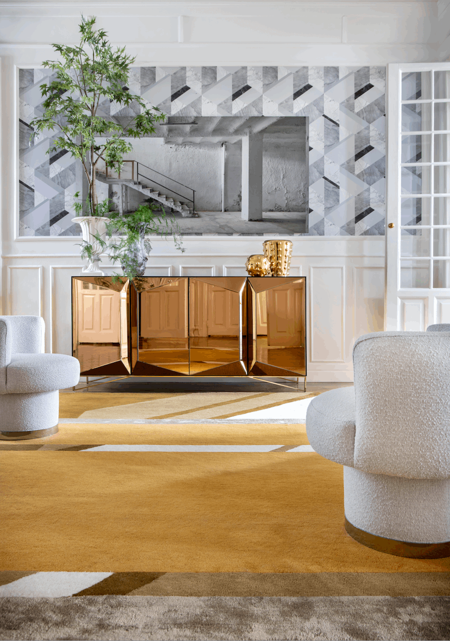 Miami 80s by Raúl Martins . Handmade area rug made of high quality of wool