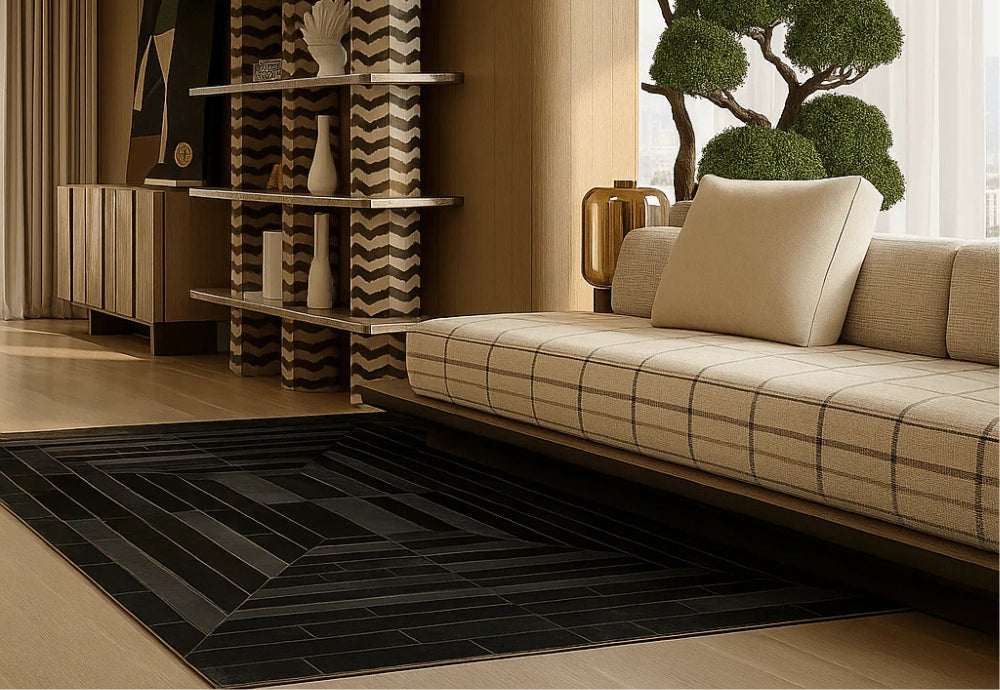 Delusio Rug | New Zealand Wool and Viscose | PAX Collection of Neutral ...