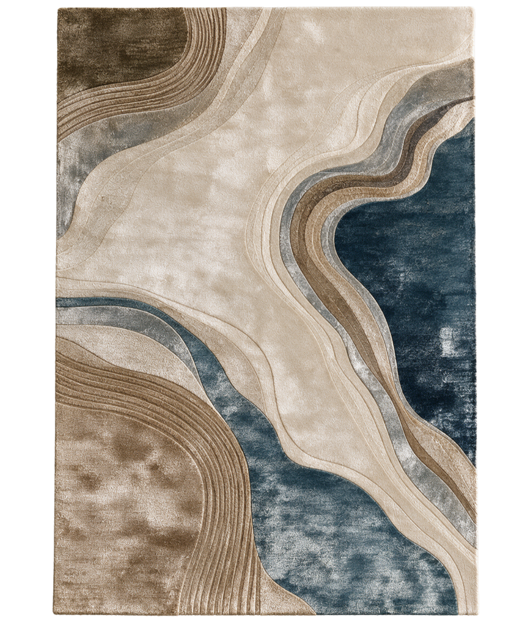 Large contemporary abstract rug for designer interiors