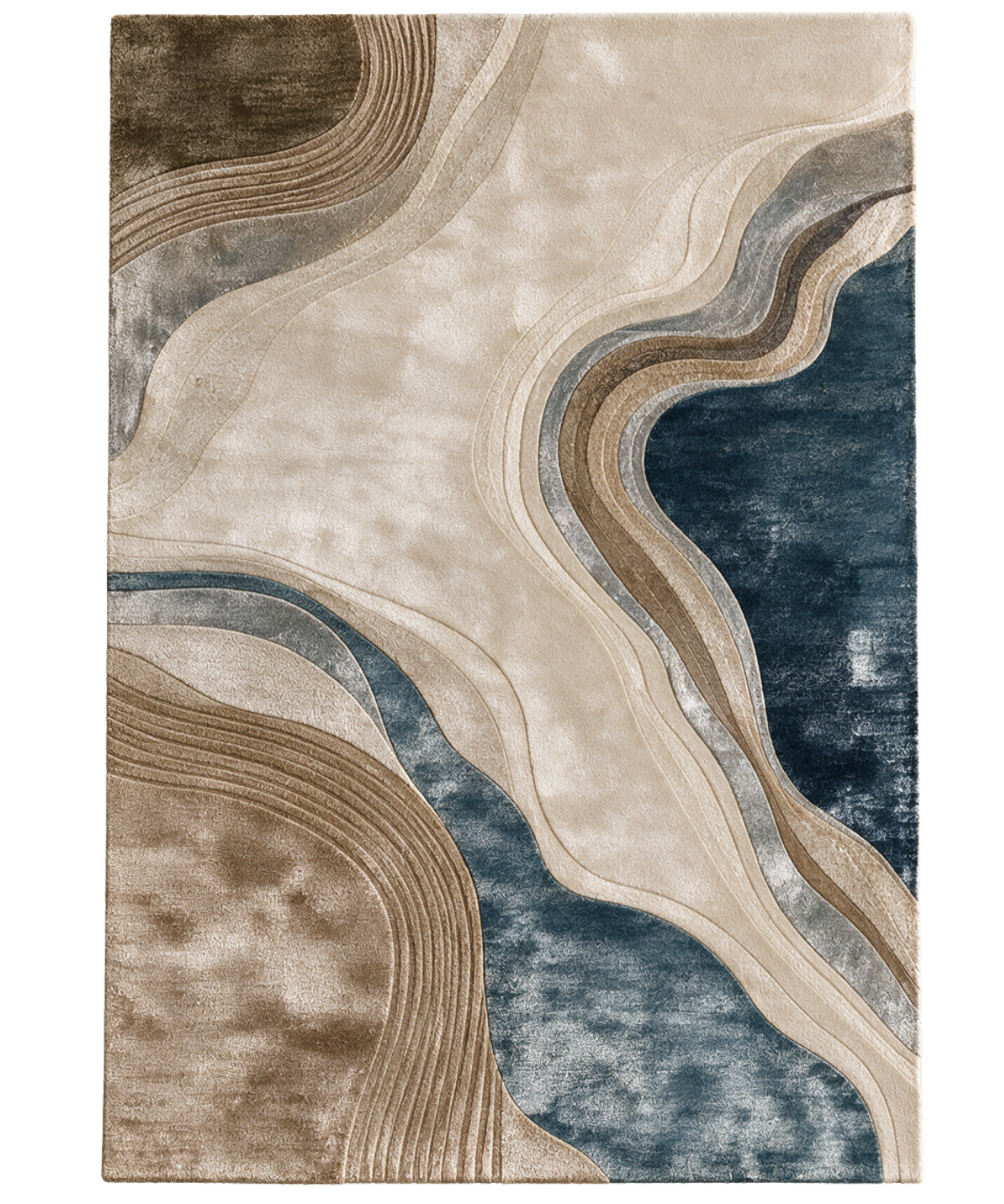 Large contemporary abstract rug for designer interiors