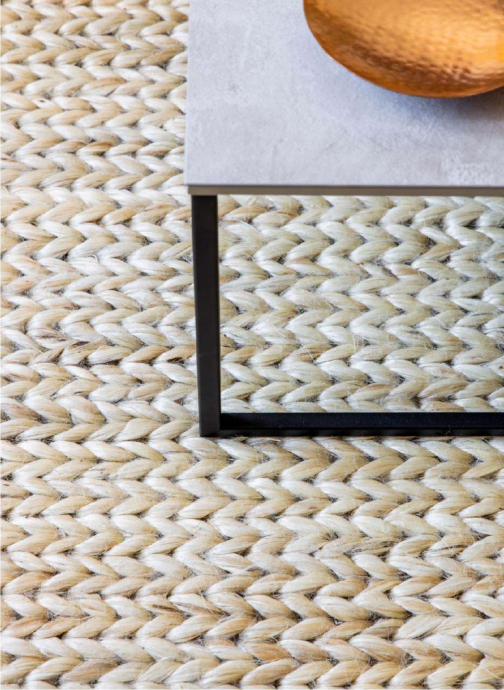 SNOW | Yute - KAYMANTA | Luxury Rug Makers
