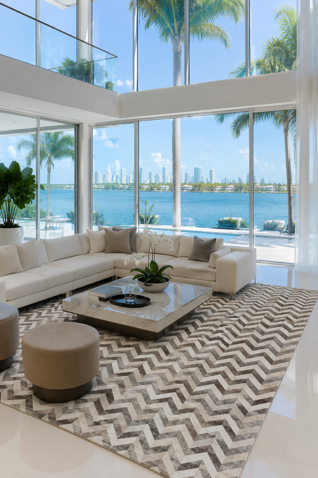 CHEVRON | 9 X 12 Ft - area rug - KAYMANTA | Luxury Rug Makers