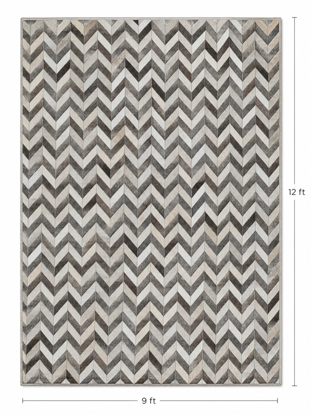 CHEVRON | 9 X 12 Ft - area rug - KAYMANTA | Luxury Rug Makers