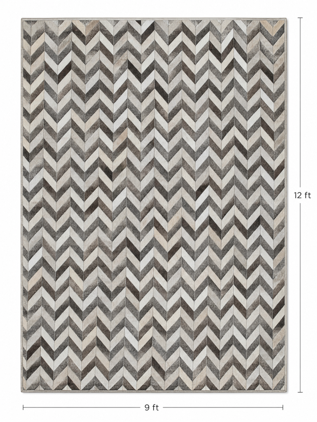 CHEVRON | 9 X 12 Ft - area rug - KAYMANTA | Luxury Rug Makers