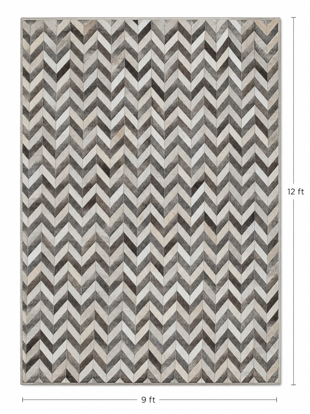 CHEVRON | 9 X 12 Ft - area rug - KAYMANTA | Luxury Rug Makers