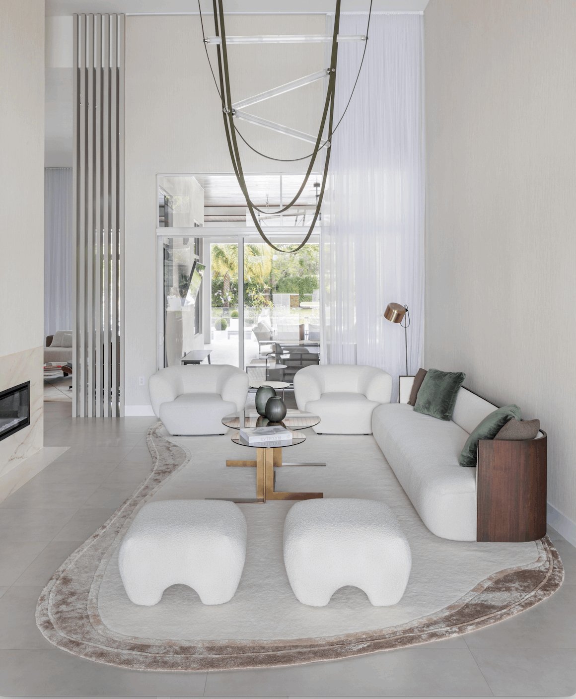 Stone organic handmade rug in New Zealand wool and viscose by KAYMANTA