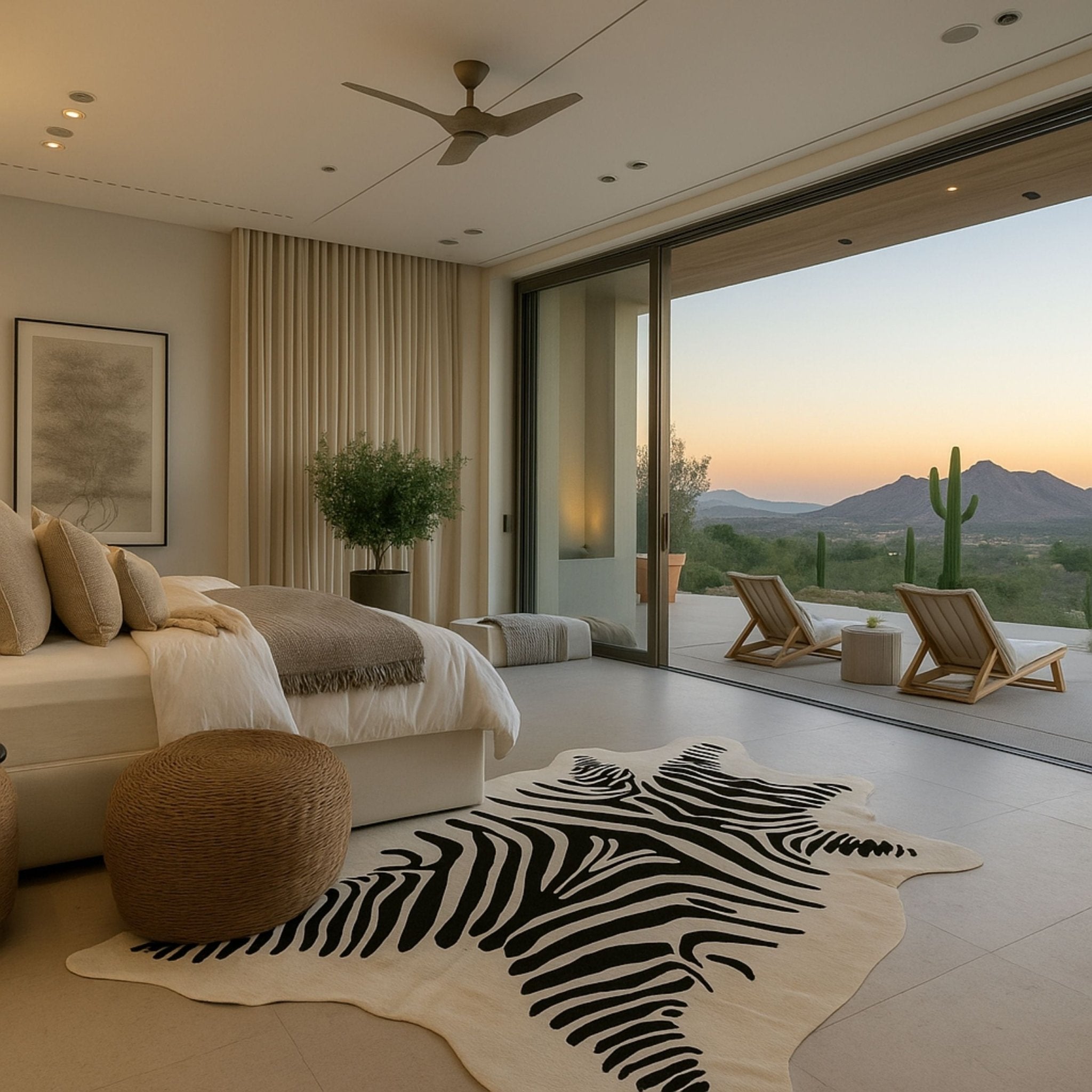 ZEBRA | FREE FORM HIDE RUG - Rugs - KAYMANTA | Luxury Rug Makers
