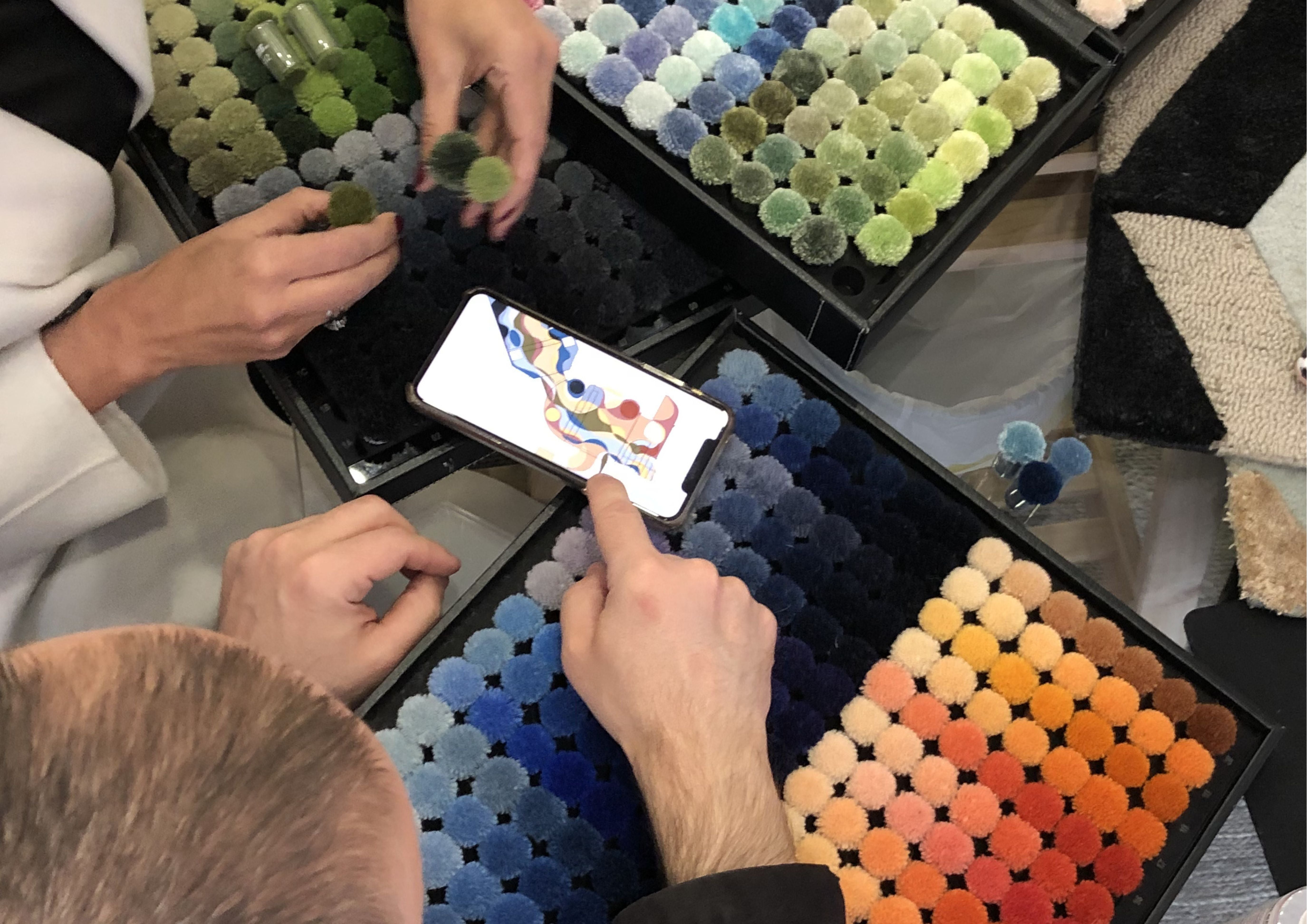 Custom rug color development by KAYMANTA