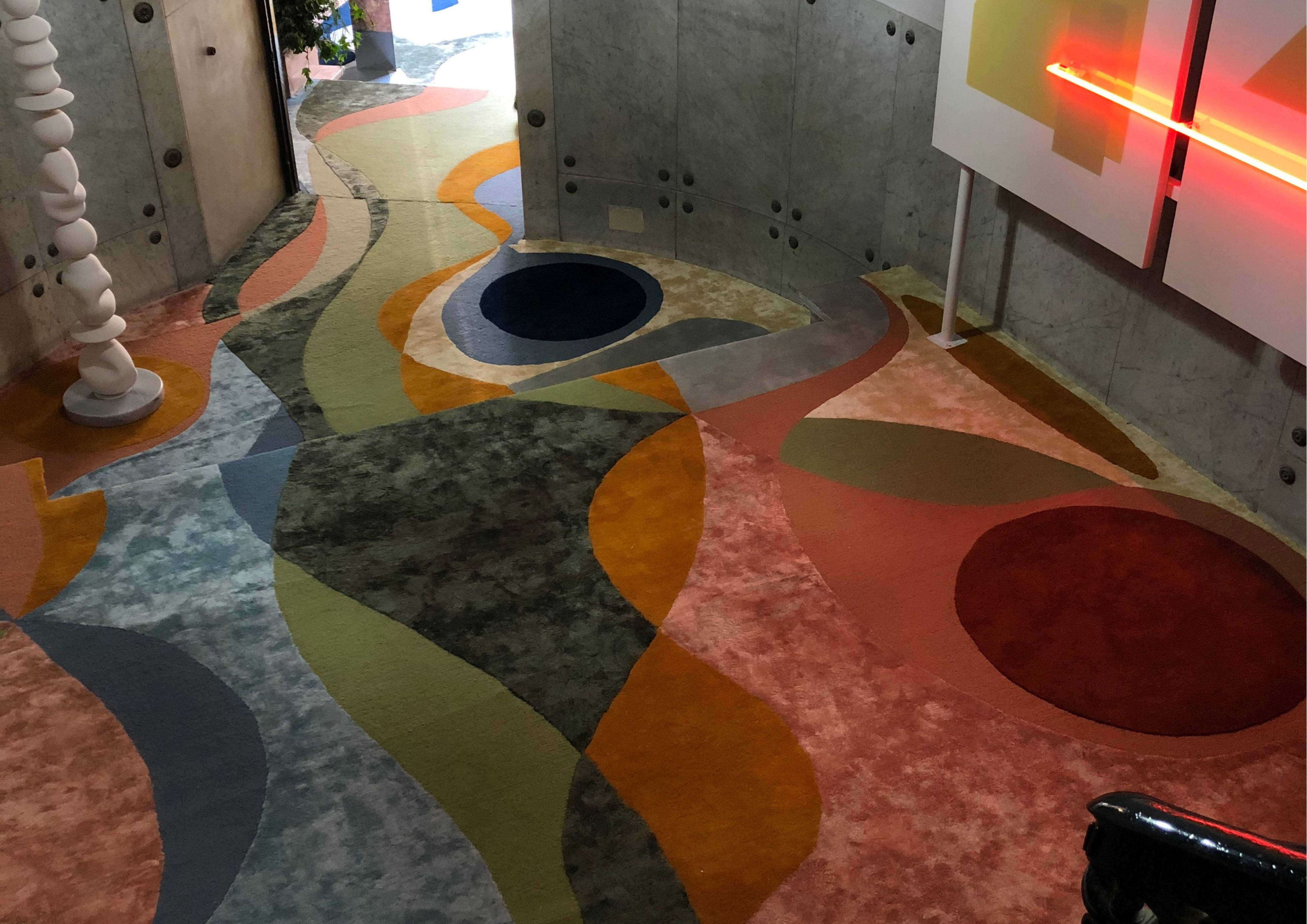 Completed KAYMANTA bespoke rug in an interior design project