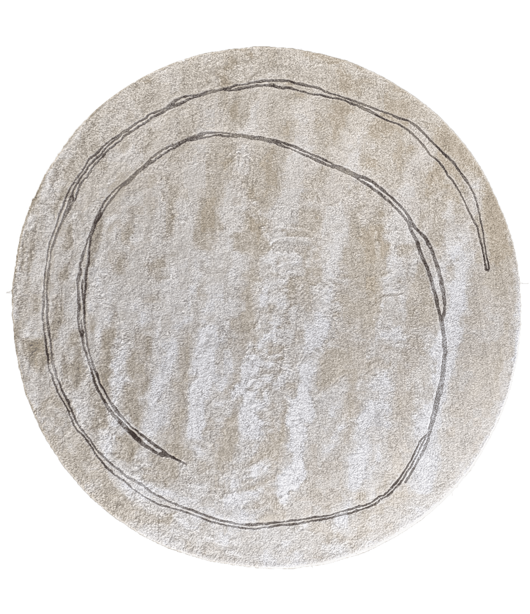 River Rug RIVER Rug | Handmade Bamboo Silk | Round Infinite River Design ...