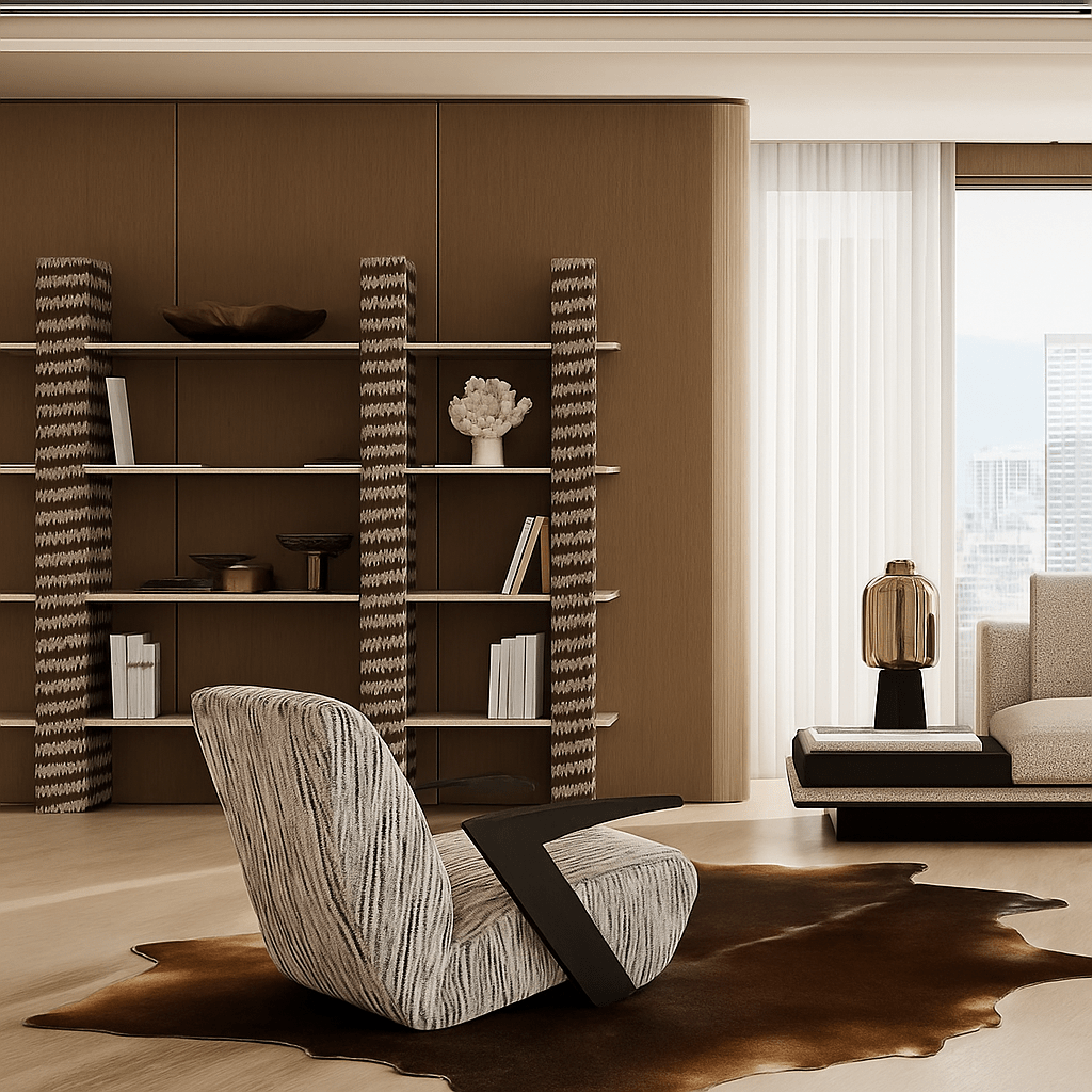 BROWN | FREE FORM HIDE RUG - Rugs - KAYMANTA | Luxury Rug Makers