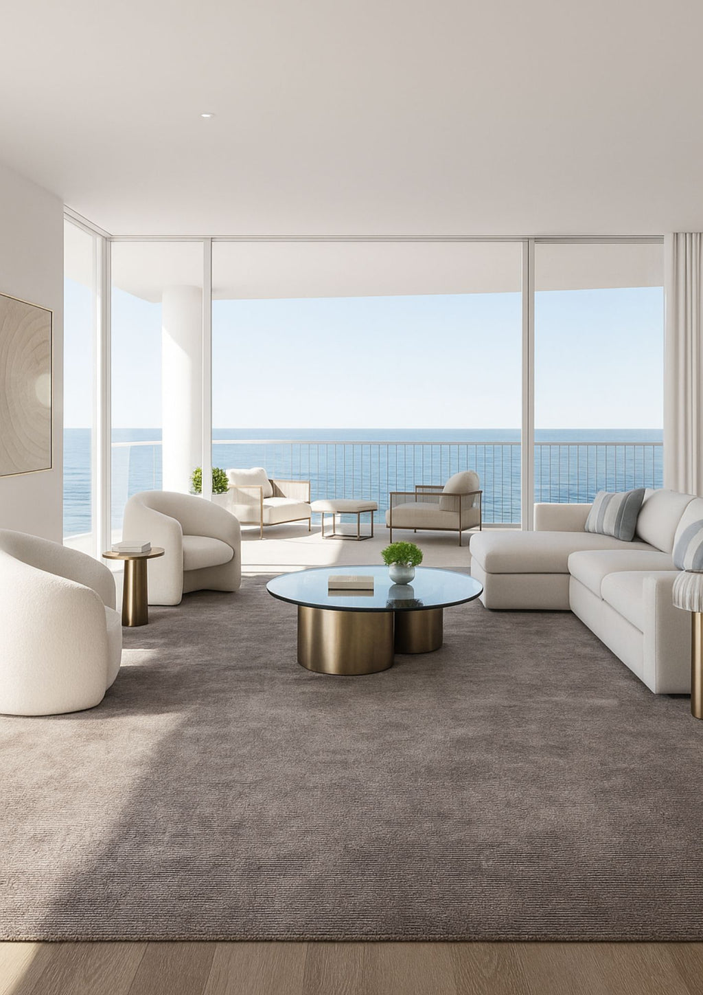 BREEZE Gray | 10 x 14 Ft - area rug - KAYMANTA | Luxury Rug Makers