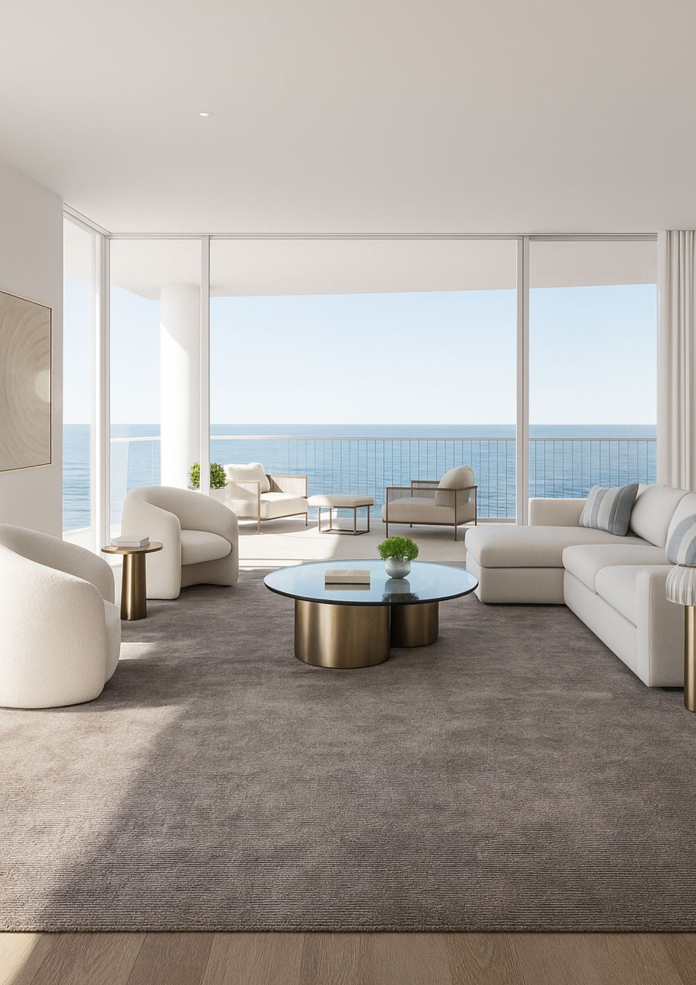 BREEZE Gray | 10 x 14 Ft - area rug - KAYMANTA | Luxury Rug Makers